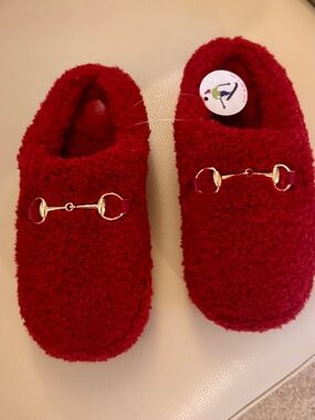 Maeve Sherpa Fleece Bit Scuff Slippers